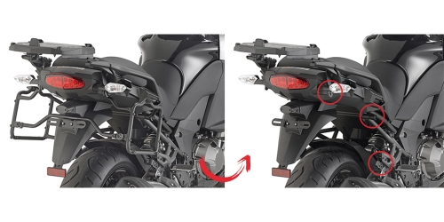 Kawasaki Versys 1000 (15 > 16) Yan Çanta Taşıyıcısı (Kappa KLR4113)