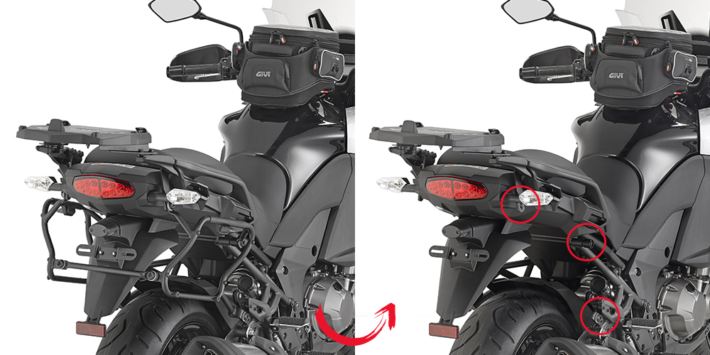 KAPPA KLXR4113 KAWASAKI VERSYS 1000 (15-16) YAN ÇANTA TAŞIYICI