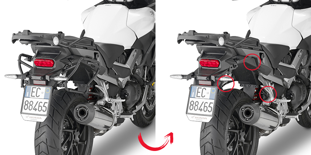 KAPPA KLXR1139 HONDA VFR 800X CROSSRUNNER (15-20) YAN ÇANTA TAŞIYICI