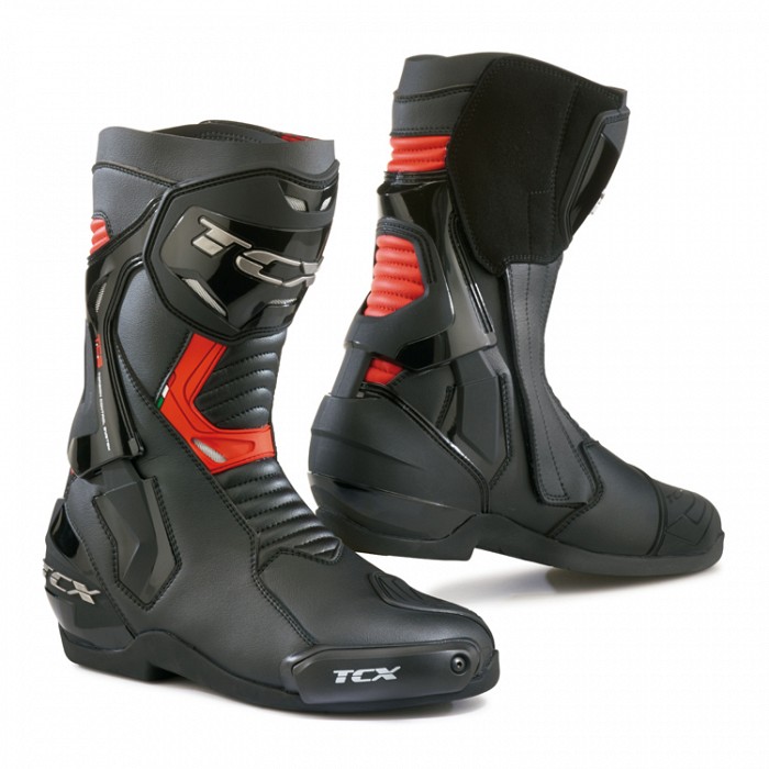 TCX ST-FIGHTER ÇİZME SİYAH-KIRMIZI