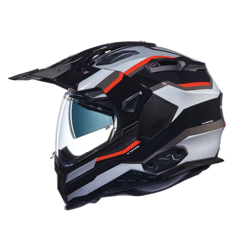 NEXX X.WED 2 X-PATROL SİYAH-GRİ-KIRMIZI KASK