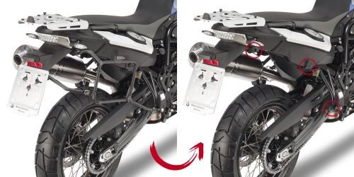 BMW F 650 GS / F 800 GS (08 > 17) / F 700 GS (13 > 17) Yan Çanta Taşıyıcısı (Givi PLR5103)BMW 