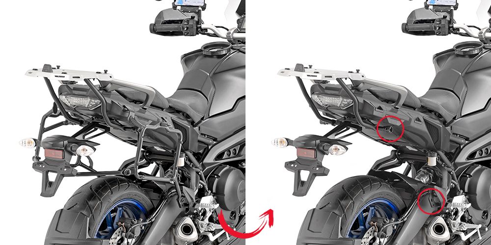 Yamaha Tracer 900 / Tracer 900 GT (18 > 19) Yan Çanta Taşıyıcısı (Givi PLR2139)Givi