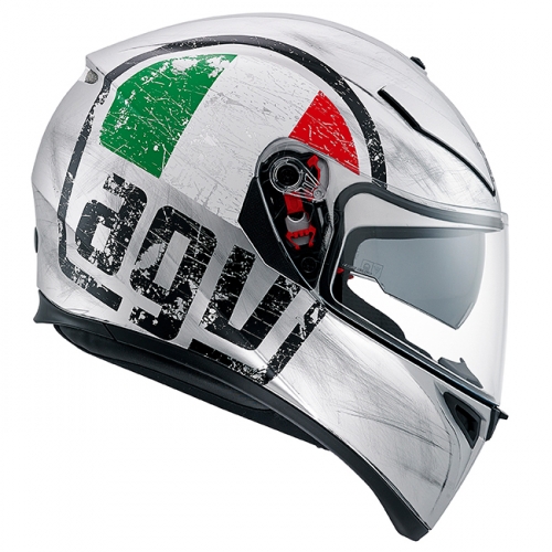 AGV K-3 SV Scudetto Matt Silver Kask PLK