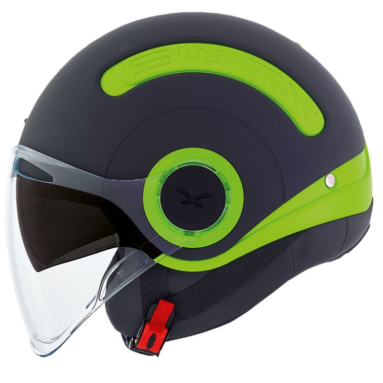 Nexx SX.10 Güneş Vizörlü Açık Kask (Mat Yeşil-Siyah)
