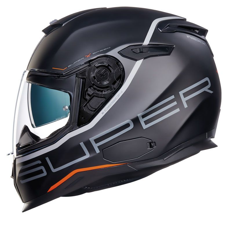 Nexx SX.100 Superspeed Güneş Vizörlü Kapalı Kask (Mat Siyah)