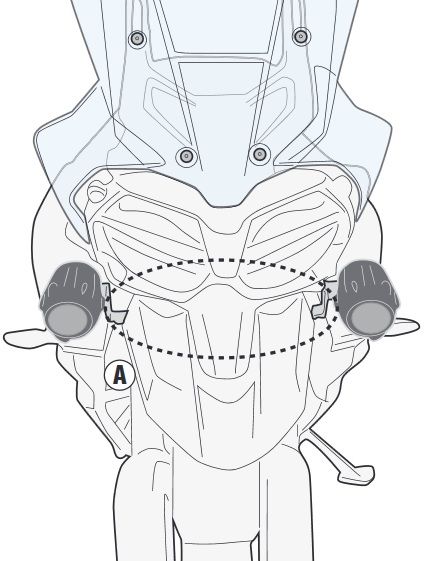 Triumph Tiger 800 XC - 800 XR (18) Sis Far Bağlantısı (Givi LS6413)