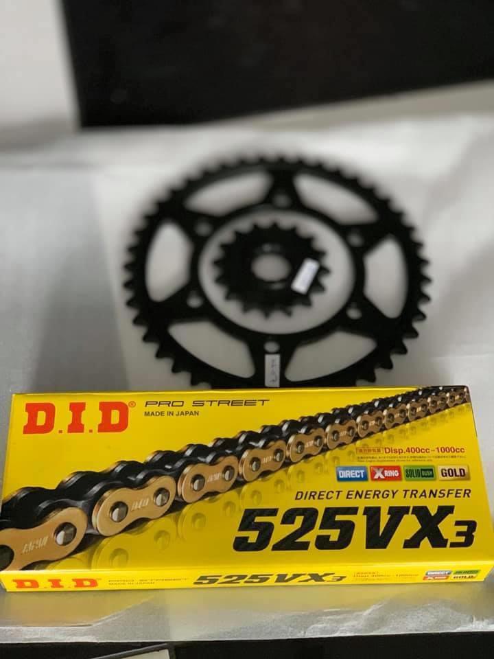 Mt-07 525Vx3 Gold Black Zincir Dişli Seti