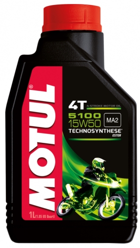 Motul 5100 15W50 Technosynthese Motosiklet Yağı (1 Lt.)