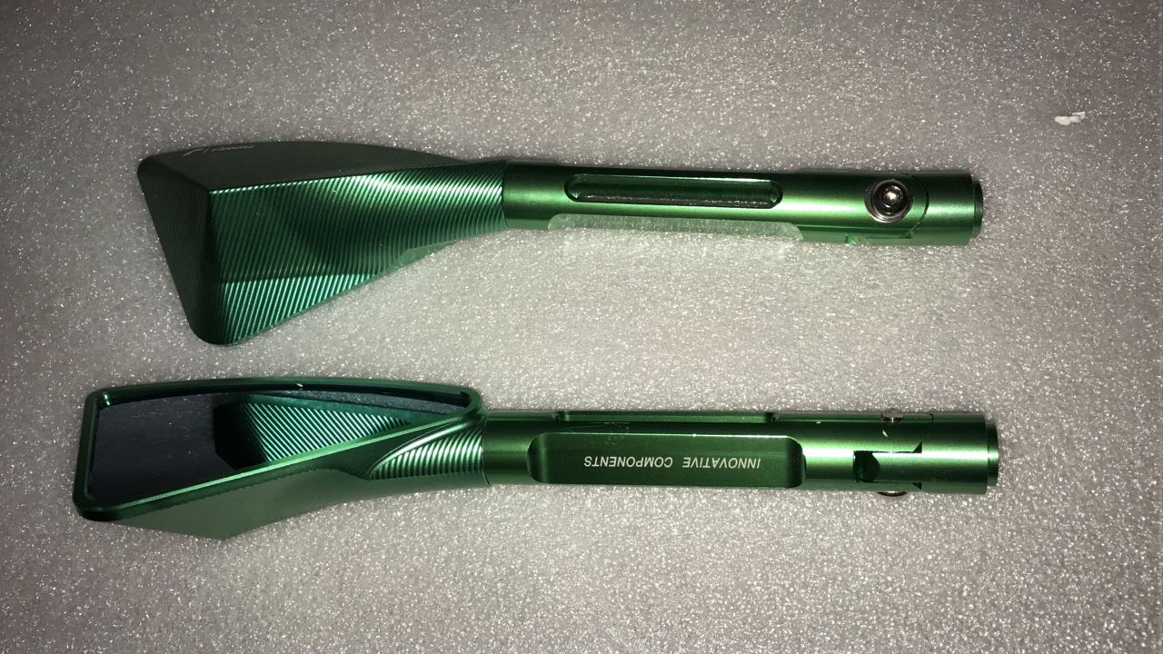 Kawasaki Z250-Z300-Z750-Z800-Z1000 Cnc Ayna Green