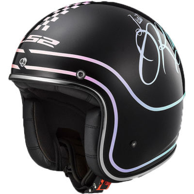 LS2 BOBBER RUSTY SIYAH KASK
