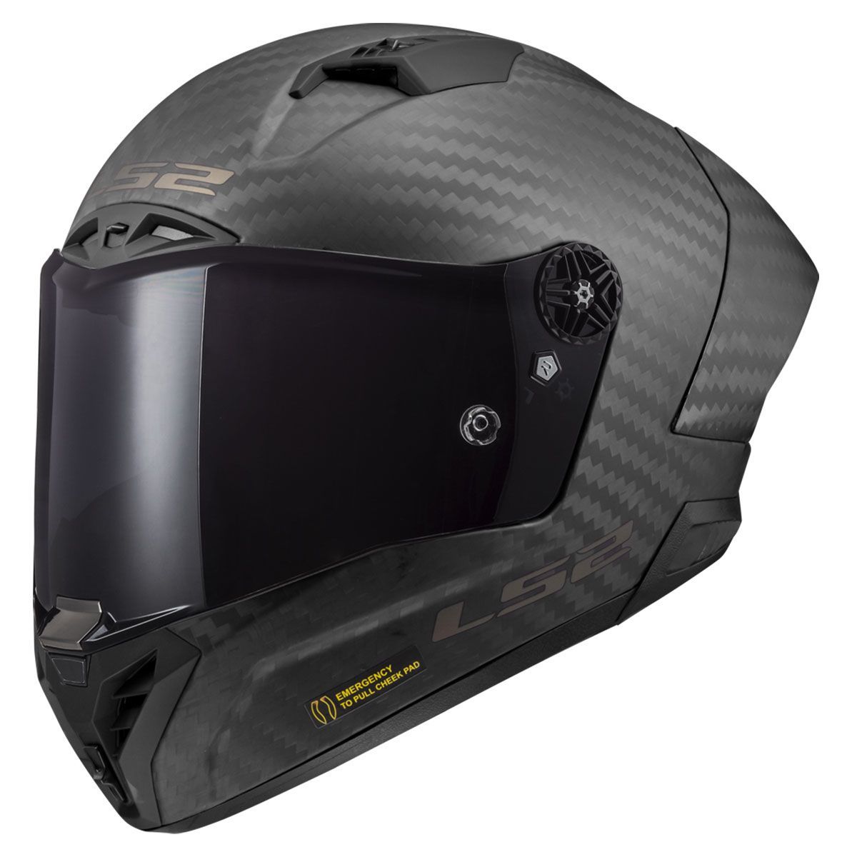 LS2 Thunder GP Aero Kapalı Carbon Kask (Mat Siyah)