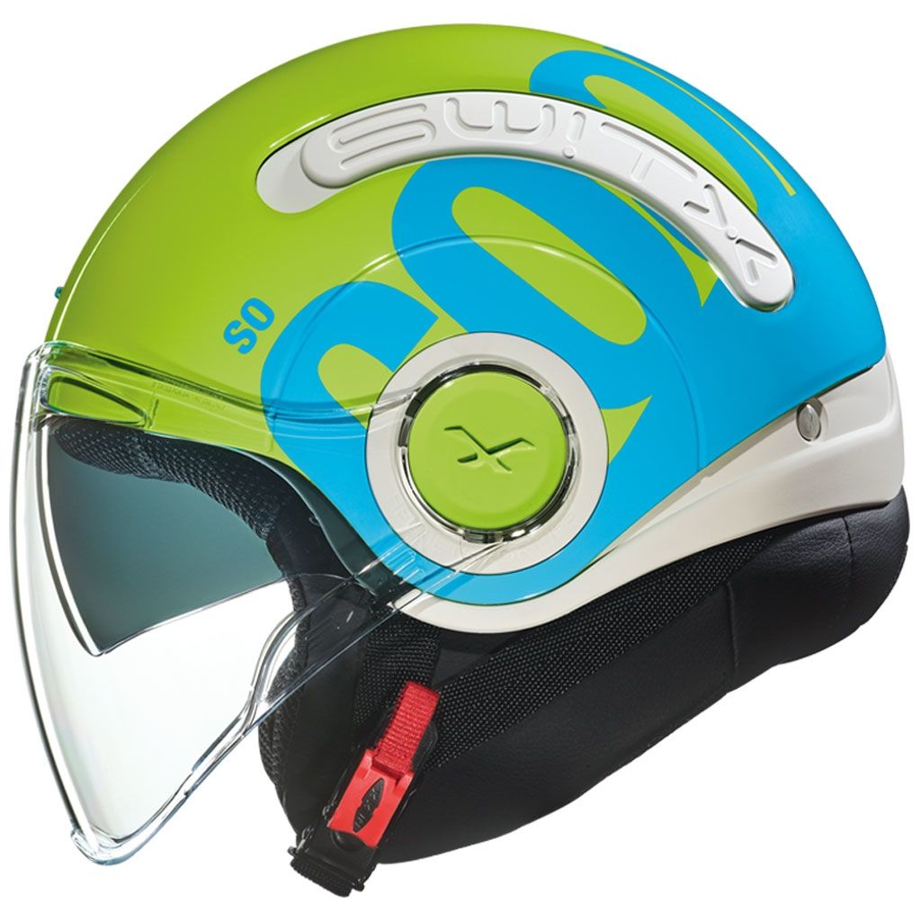 Nexx SX.10 Cooljam Güneş Vizörlü Açık Kask (Neon Yeşil-Mavi)