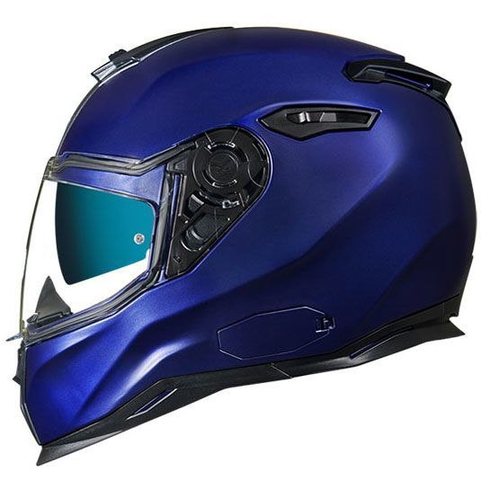 Nexx SX.100 Güneş Vizörlü Kapalı Kask (Mat Mavi)
