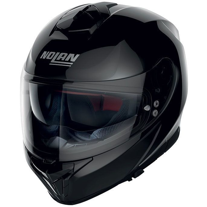 Nolan N80.8 Classic N-Com Kapalı Kask (Parlak Siyah)