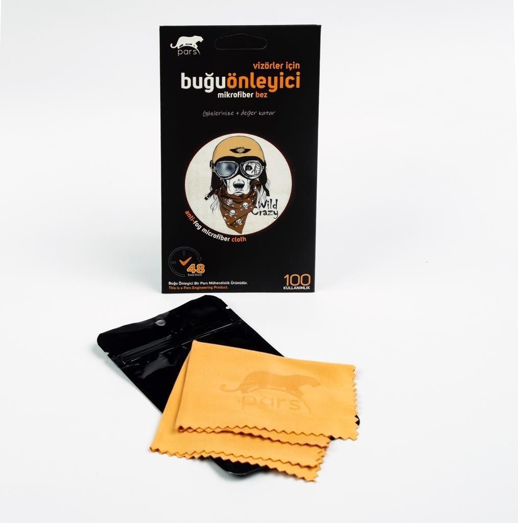 Pars Vizörler İçin Buğu Önleyici Mikrofiber Bez 