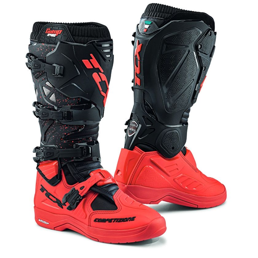 TCX Comp Evo 2 Motosiklet Çizmesi (Siyah-Kırmızı)