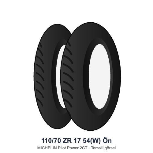 110/70 ZR 17	54(W)	Ön Lastik - MICHELIN Pilot Power 2CT