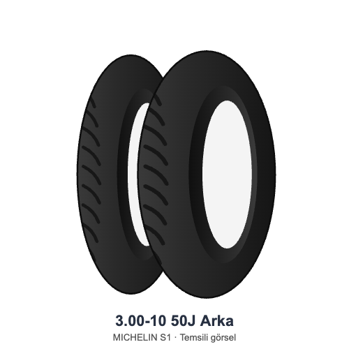 3.00-10	50J	 Arka Lastik - MICHELIN S1
