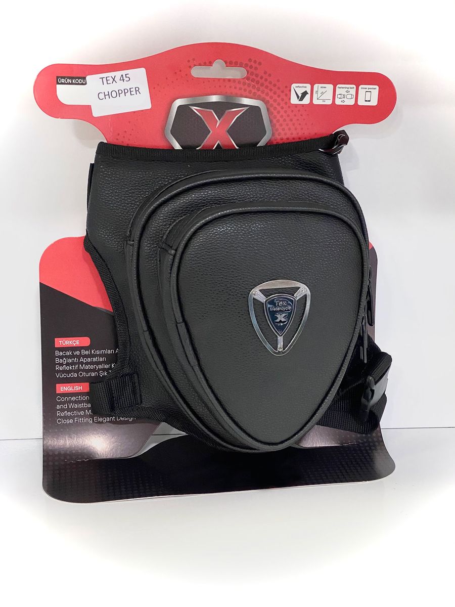 Tex 45 Chopper Deri Bacak Çantası