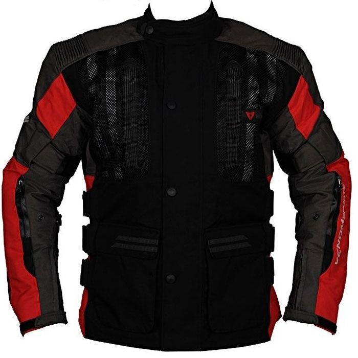 Venom Tourex Motosiklet Montu 3 Katlı (Kırmızı-Siyah)