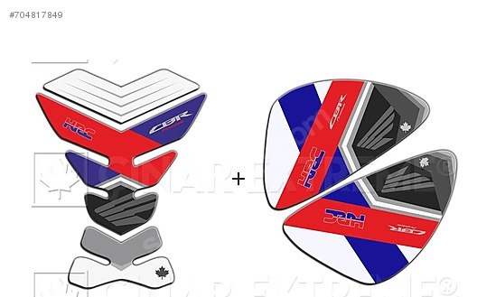 Honda CBR HRC Fireblade V2 Tank Pad & Yan Pad Seti