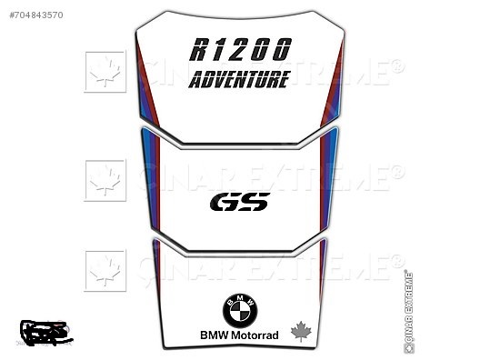 BMW R1200 GS Adventure White Edition Tankpad