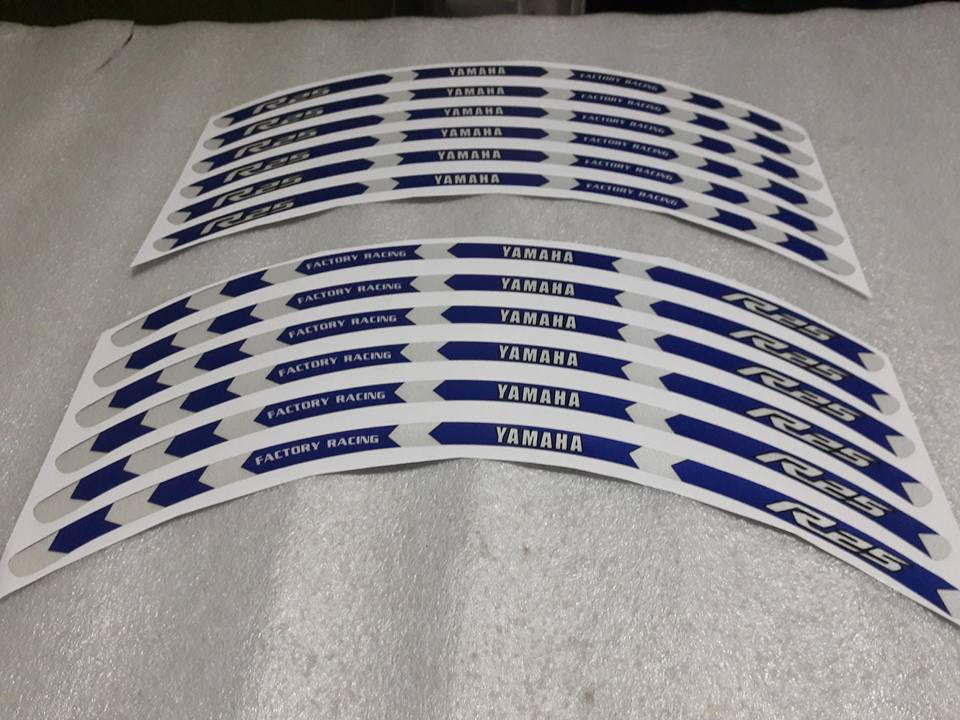 Yamaha Yzf R25 Jant Şeridi Reflektif
