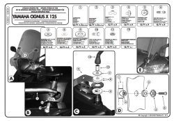 GIVI A283A YAMAHA CIGNUS X125 RÜZGAR SİPERLİK BAĞLANTISI