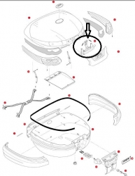 GIVI Z677R ÇANTA KAPAK KAPATMA SİSTEMİ E55