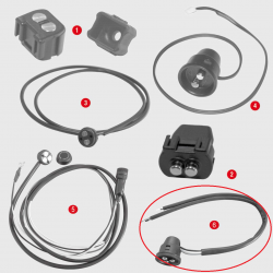 GIVI Z2109R ÇANTA KONNEKTÖR VE KABLOSU BAGAJ İÇİN (3 KUTUPLU)