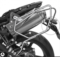 Triumph Street Triple 675 Soft ve Easylock Çanta Taşıyıcısı (07>12) (Givi TE705)Triumph 