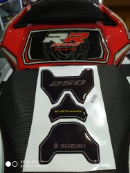 Suzuki V-strom 250 Black Yellow Tank Pad