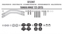 Givi D2123Kit Yamaha N-Max 125-155 (15-18) Rüzgar Siperlik Baglantısı