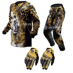 Scoyco MX50 Jersey Kross Kıyafeti + Eldiven Üçlü Set