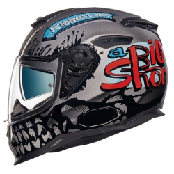 Nexx SX.100 Big Shot Güneş Vizörlü Kapalı Kask (Hot Gri)