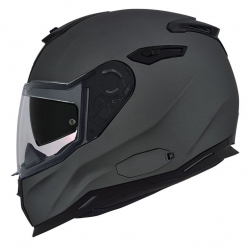 Nexx SX.100 Güneş Vizörlü Kapalı Kask (Mat Gri)