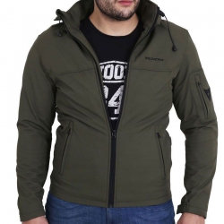 Venom Jaws Kapşonlu/Korumalı Softshell Mont (Haki Yeşil)