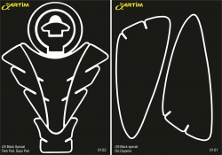 yamaha r25  tankped black set 