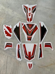 honda cbr 1000rr 2017/19 A Model Düz Frablede Damla Grafik Set 