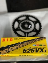 Mt-07 525Vx3 Gold Black Zincir Dişli Seti