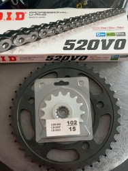 honda cb 500f ön arka dişli zincir set