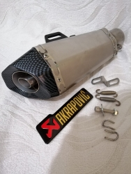 Akrep Tip 51mm Egzoz Tüp Carbon Kapak