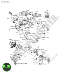 kawasaki ninja h2 kafa demiri kawasaki h2 kafa demiri sıfır orıjınaldir  35063-0990-46r