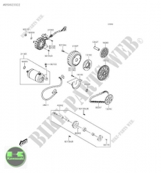 kawasaki j 300 marş motoru sıfır orıjınal j300 marş motoru sıfır  21163-y004