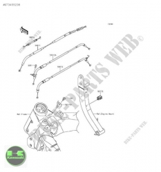 14-18 kawasaki z 1000 gaz teli takımı sıfır orıjınal z1000 gaz teli takımı
