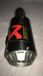 Yamaha R25 Mt-25 Cbr 250 Ninja 250-300 Akrep Tip Gerçek Carbon Kısa Tüp 51 MM Egzoz