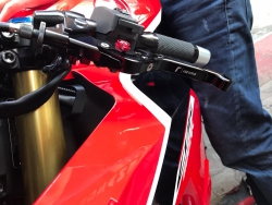 Honda Cbr 600rr 2007-18 Rizoma Mat Siyah Katlanır Manet Seti
