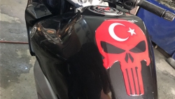 Yamaha Fazer 600-Fz 6 Tank Pad Türk Bayraklı