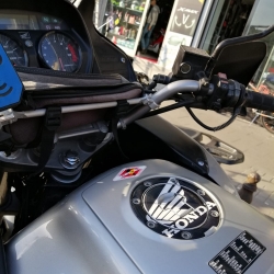 Honda Varadero Özel Depo Kapak Pedi Black White